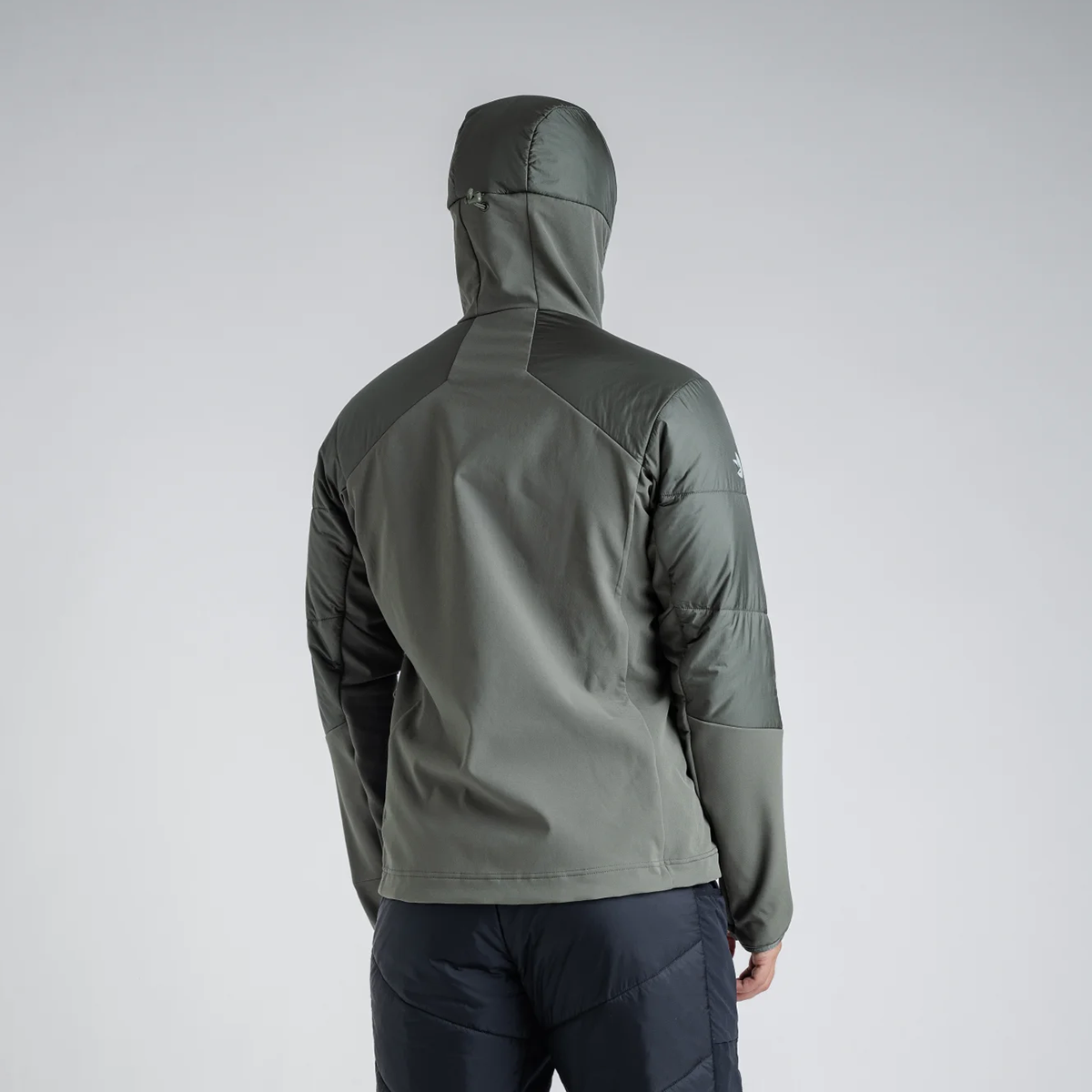 Spiro Men's Insulated Hybrid Jacket — Black