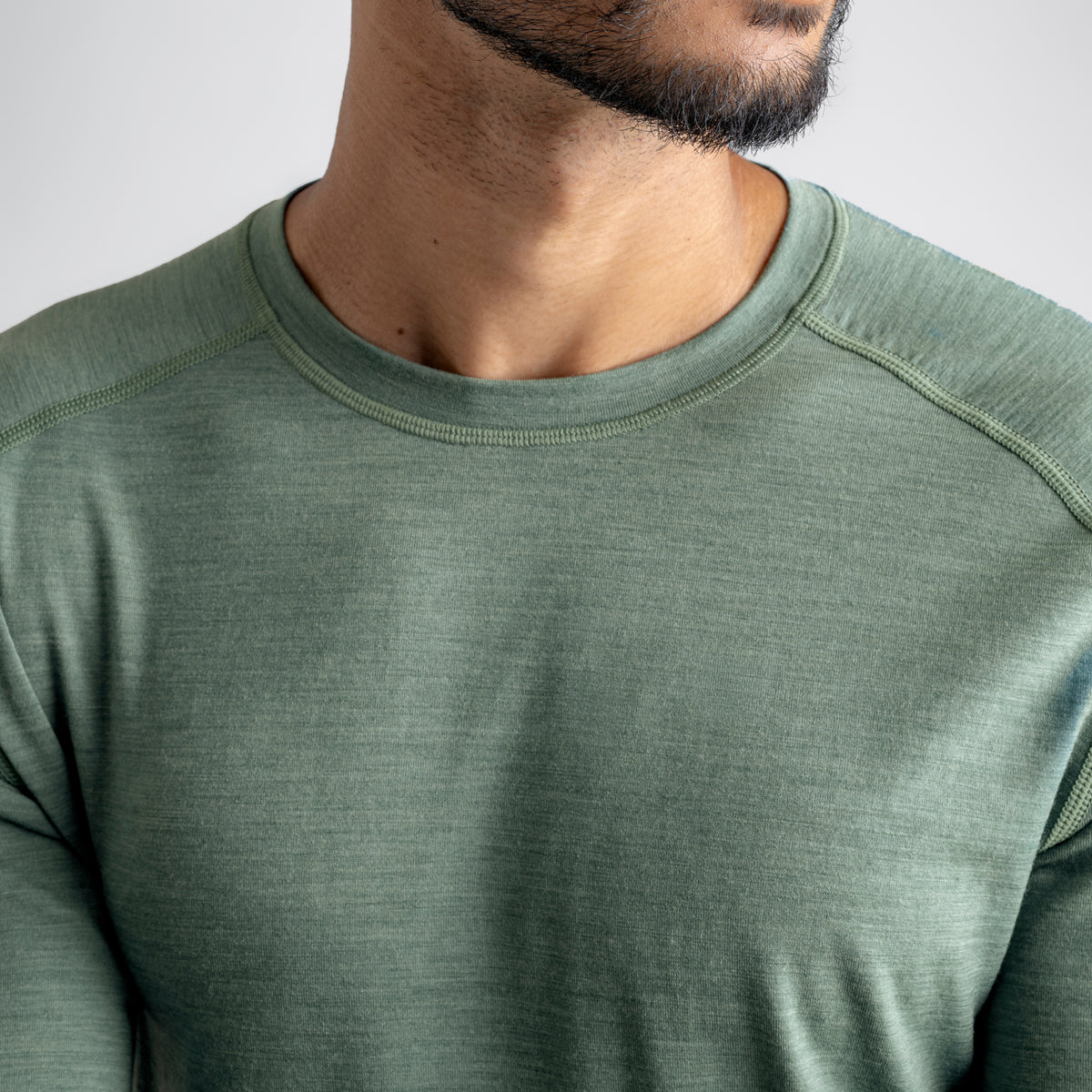 Senti Men's Merino Longsleeve — Dove Grey