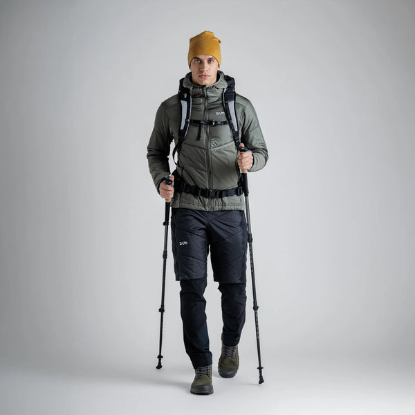 Spiro Men's Insulated Hybrid Jacket — Blue