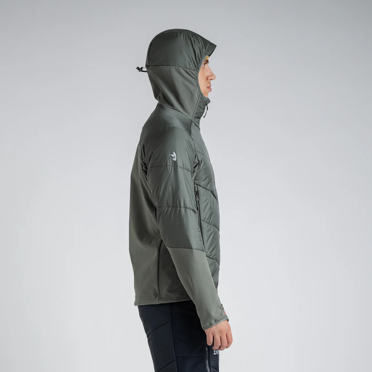 Spiro Men's Insulated Hybrid Jacket — Dove Grey