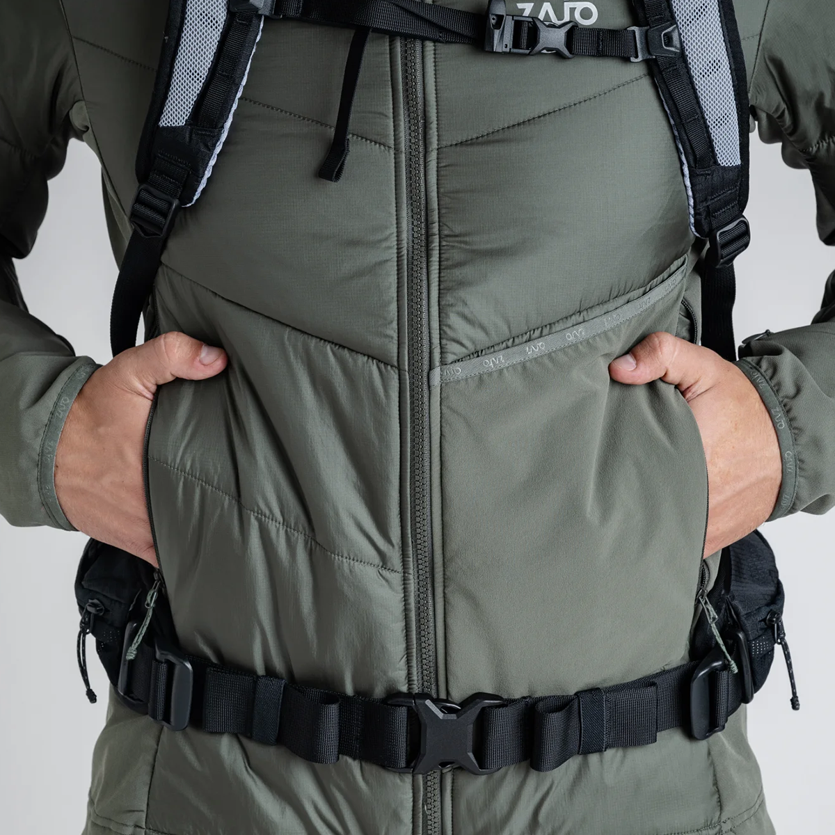 Spiro Men's Insulated Hybrid Jacket — Blue