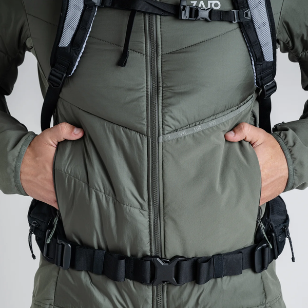 Spiro Men's Insulated Hybrid Jacket — Blue