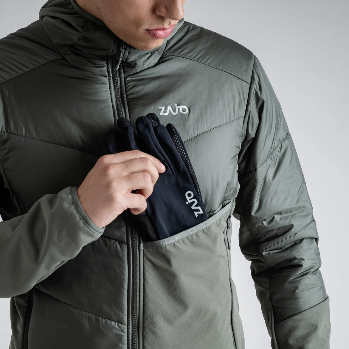Spiro Men's Insulated Hybrid Jacket — Blue