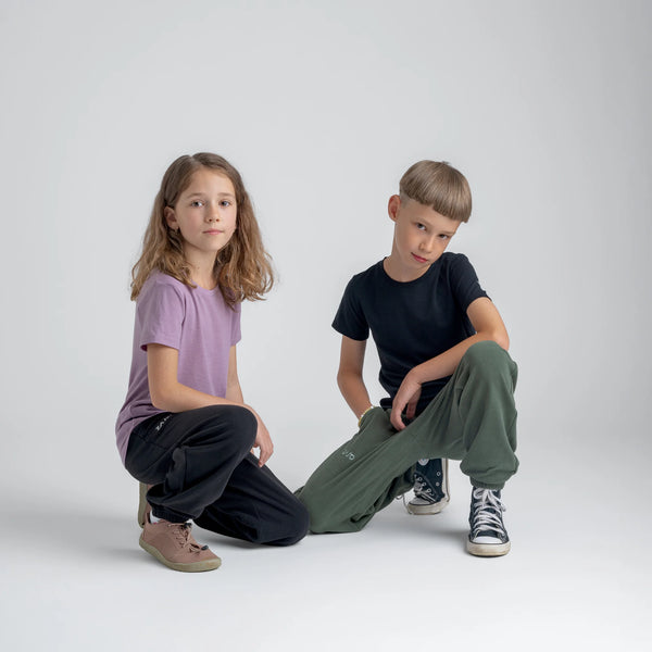 Amo Kid's Merino T-shirt — Blue