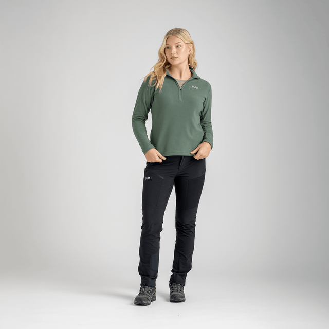 Auro Women's Fleece Zip Top — Dark Navy