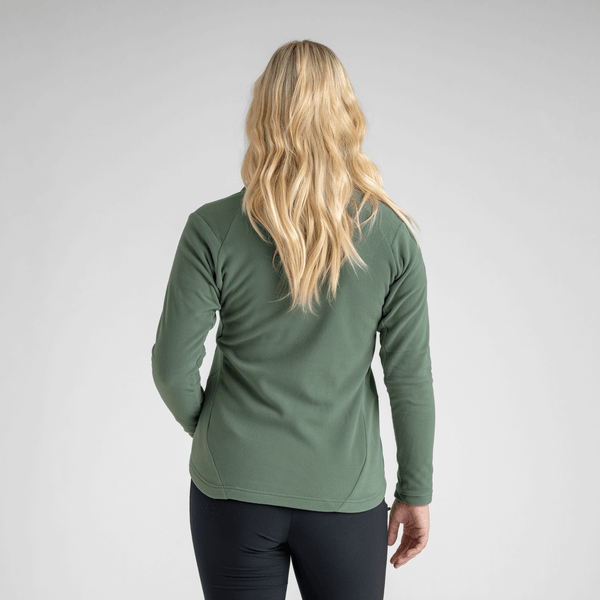 Auro Women's Fleece Zip Top — Black Olive