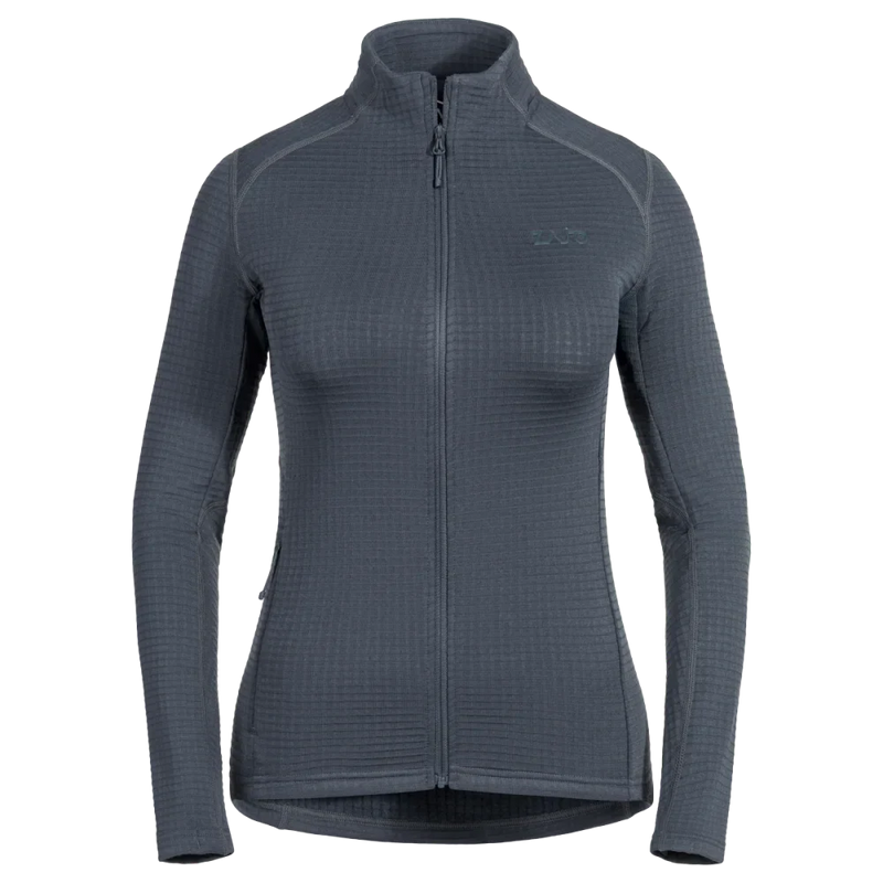 Kovri Women's Merino Grid Jacket — Grey Navy