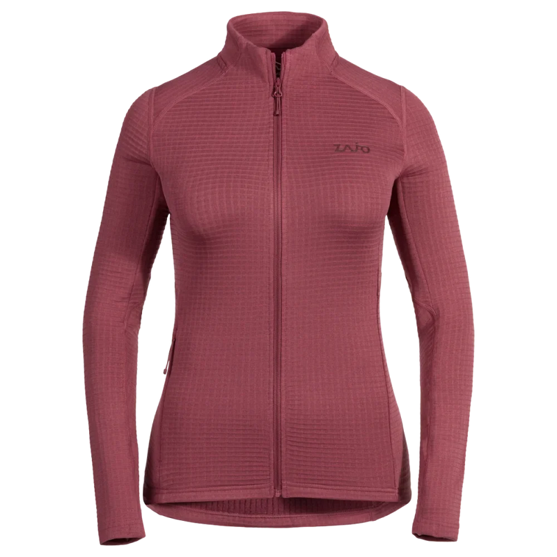 Kovri Women's Merino Grid Jacket — Earth Red
