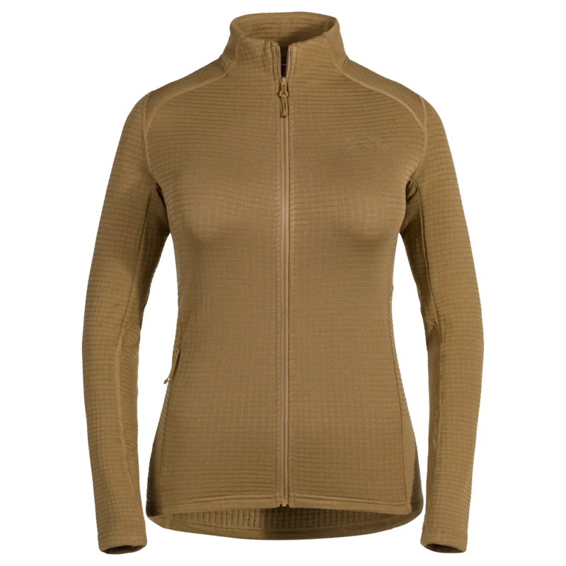 Kovri Women's Merino Grid Jacket — Golden Brown