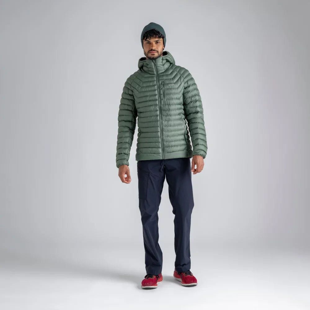 Nubaro Men's Insulated Hooded Jacket — Golden Brown