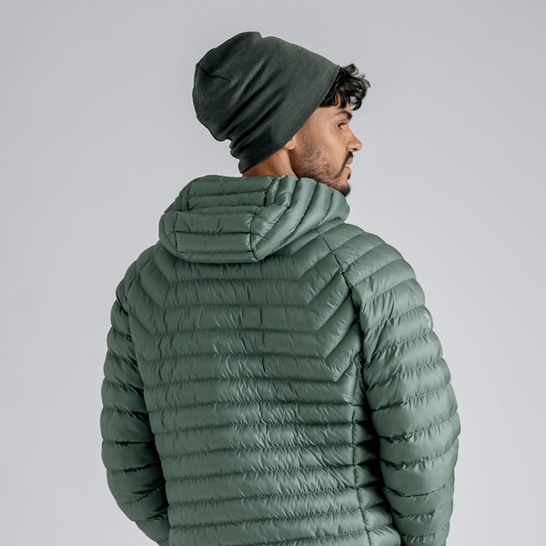 Nubaro Men's Insulated Hooded Jacket — Earth Red