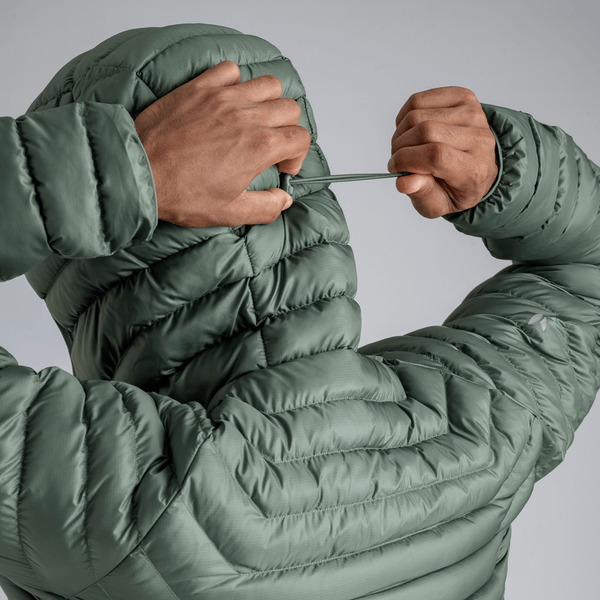 Nubaro Men's Insulated Hooded Jacket — Earth Red