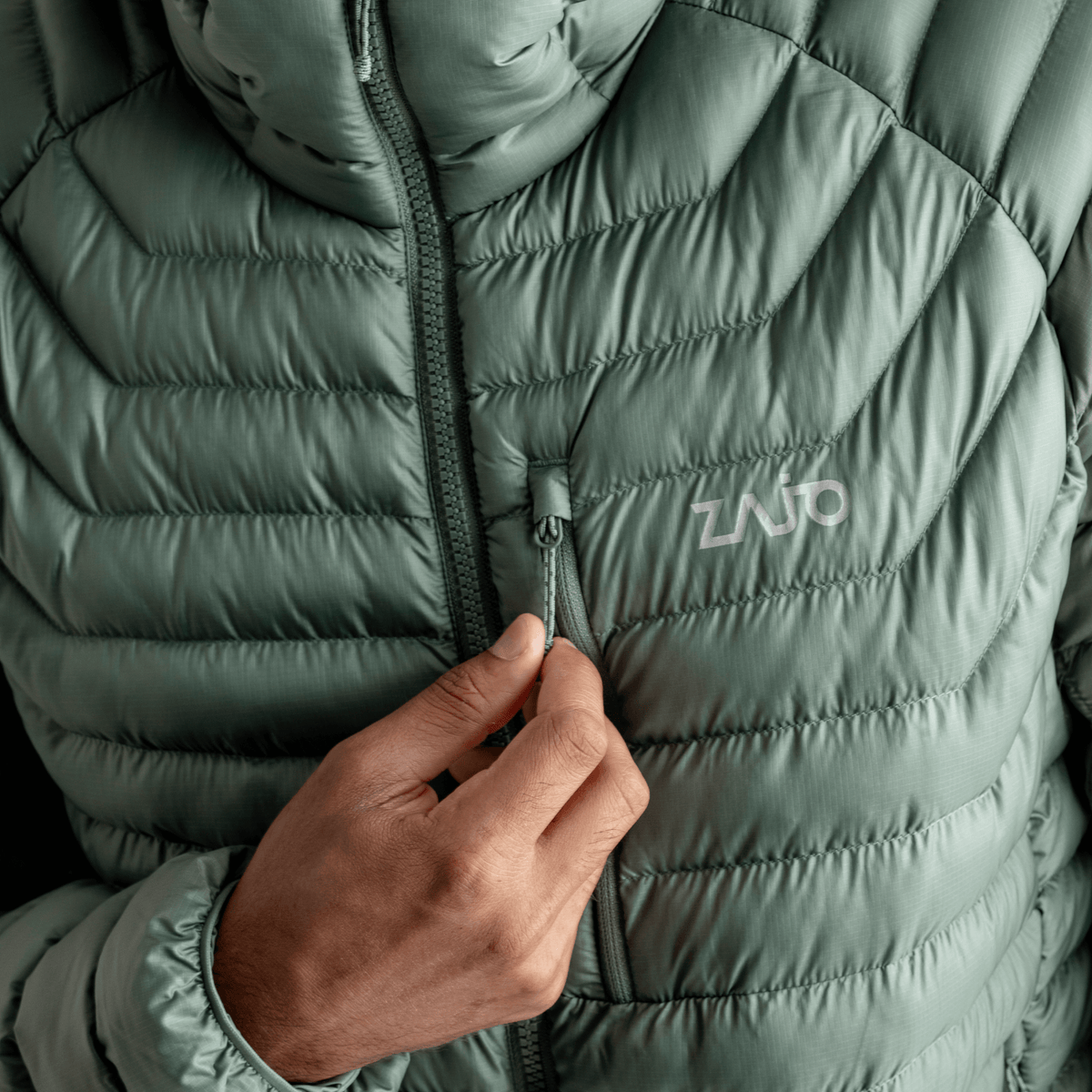 Nubaro Men's Insulated Hooded Jacket — Golden Brown
