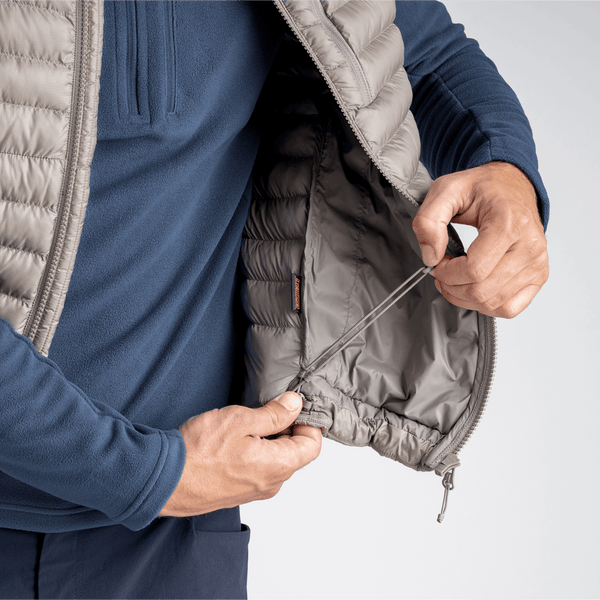 Nubaro Men's Insulated Vest — Thyme Green
