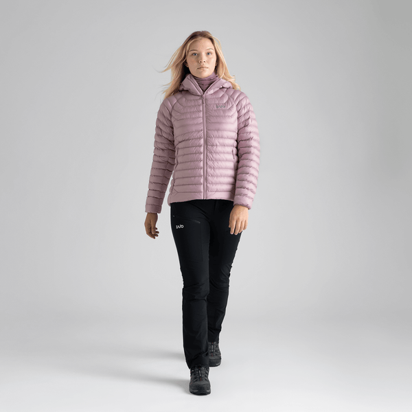 Nubaro Women's Insulated Hooded Jacket — Earth Red