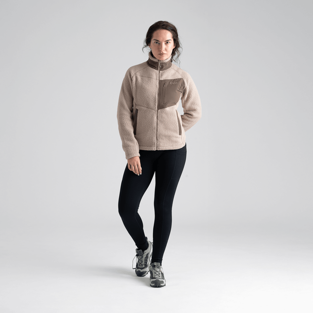 Palpo Women's Pile Fleece Jacket — Iced Mauve