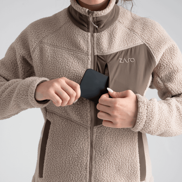 Palpo Women's Pile Fleece Jacket — Iced Mauve