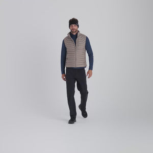Nubaro Men's Insulated Vest — Beige