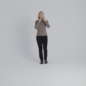 Hejma Women's Merino Zip Top — Grape Mauve