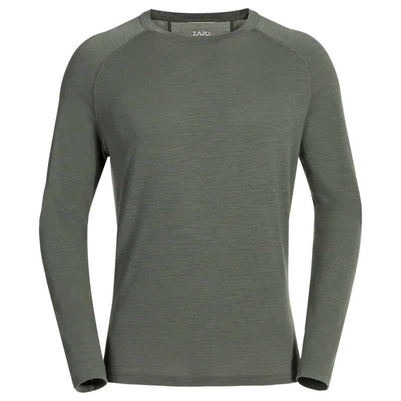 Senti Men's Merino Longsleeve — Thyme Green