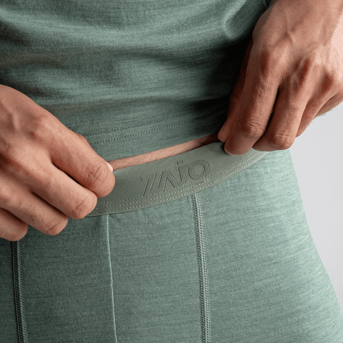Senti Men's Merino Pants — Thyme Green