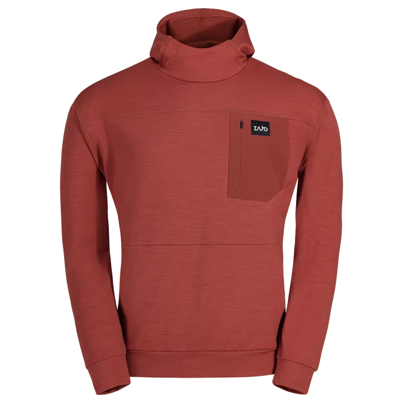 Vespero Men's Merino Hoodie — Chilli Red